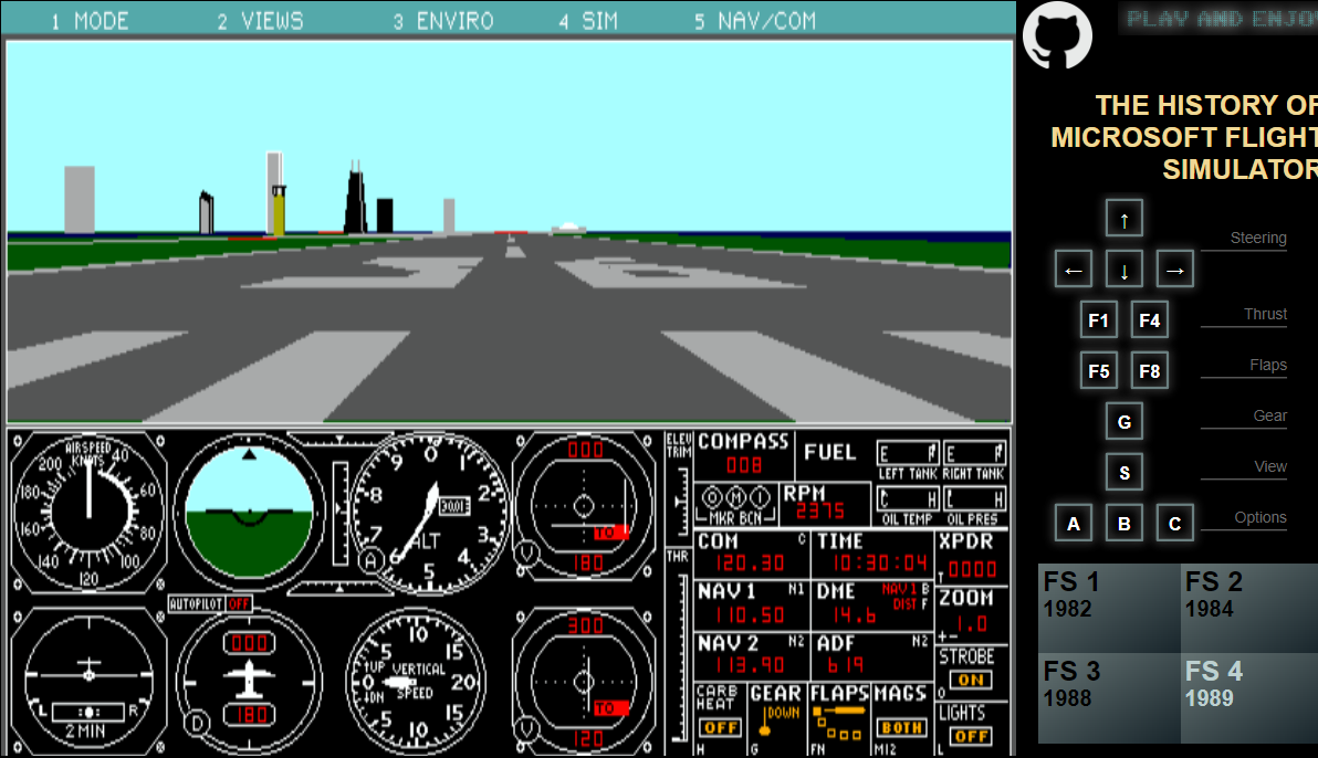MICROSOFT FLIGHT SIMULATOR Unblocked game play on GamePog