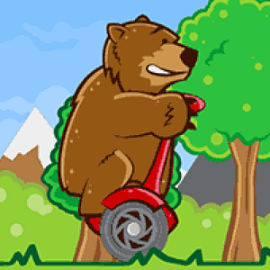 Bear on a Scooter